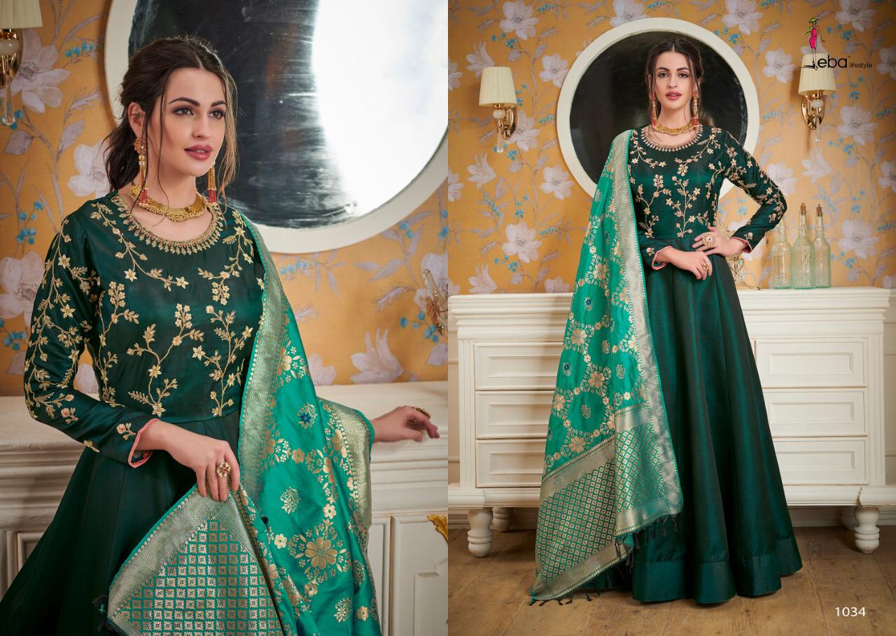 Banaras Vol 2 By Eba Lifestyle Readymade Gown With Dupatta Collection Banaras Vol 2 By Eba Lifestyle Readymade Gown With Dupatta Collection
